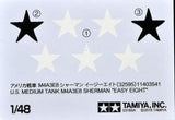 Tamiya 1/48 US M4A3E8 Sherman Easy Eight Medium Tank (New Tool) Kit