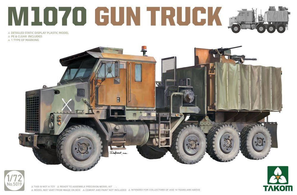 Takom 1/72 M1070 Gun Truck Kit