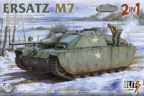 Takom 1/35 Ersatz M7 Tank (2 in 1) Kit