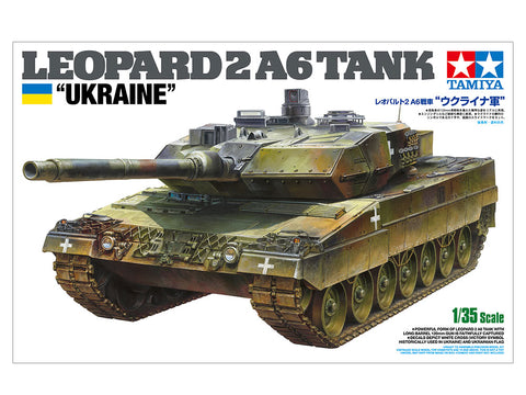 Tamiya 1/35 Leopard 2 A6 Ukraine Tank (Ltd Edition) Kit