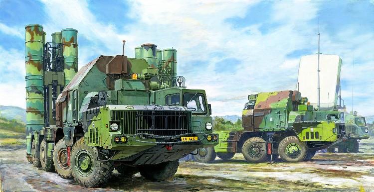 Trumpeter 1/35 48N6E of 5P85S TEL S300 PMU SA10 Grumble Surface-to-Air Missile System Kit (New Variant w/New Tooling)