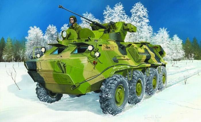 Trumpeter Military Models 1/35 Russian BTR60PB Armored Personnel Carrier Upgraded Kit