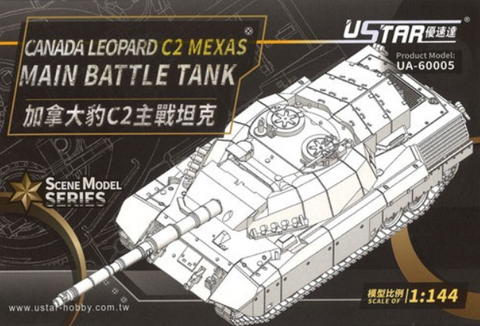 U-Star Hobbies 1/144 Canadian Leopard C2 Mexas Main Battle Tank (New Tool) Kit