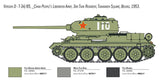 Italeri Military 1/35 T34/85 Tank Korean War Kit