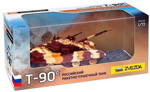 Zvezda 1/72 Russian T90S Gun Missile Tank (Assembled)