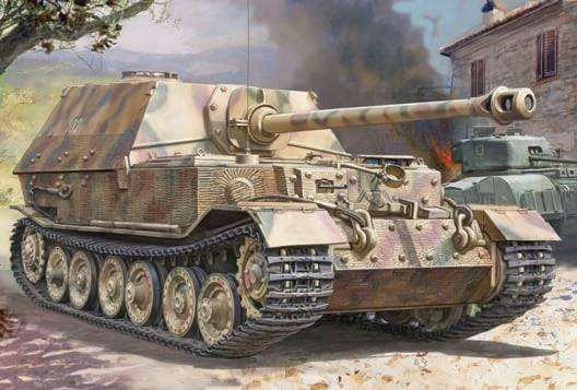 Zvezda 1/35 German Elefant SdKfz 184 Tank Destroyer Kit – Military ...