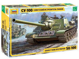 Zvezda Military 1/35 Soviet Su100 Self-Propelled Gun (New Tool) Kit