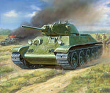 Zvezda 1/100 Soviet T34/76 Mod 1940 Medium Tank Snap Kit