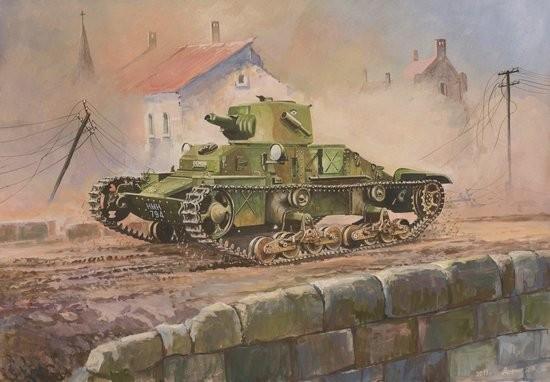 Zvezda 1/100 British Matilda Mk I Infantry Tank Snap Kit