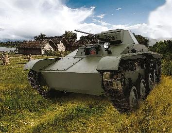 Zvezda 1/100 Soviet T60 Light Tank Snap Kit