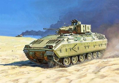 Zvezda 1/100 US M2A2 Bradley Infantry Fighting Vehicle Snap Kit